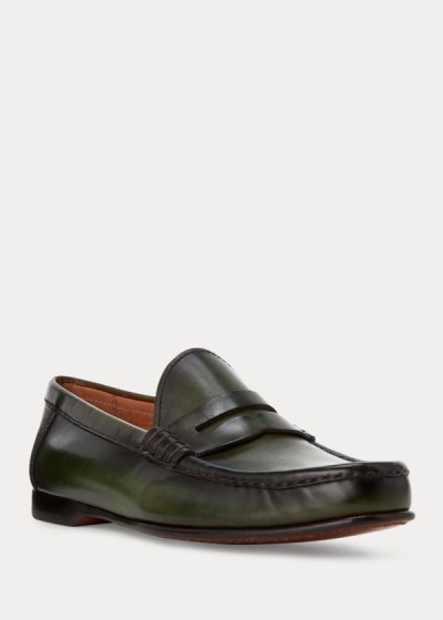 Ralph Lauren Chalmers Calfskin Penny Loafers Herre Danmark (WZXMJ8925)